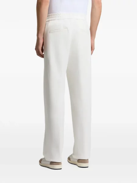 Pantaloni Peserico alergare alb