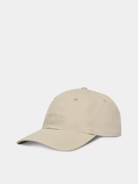 Calvin Klein TITLECASE EMBROIDERY BASEBALL Кепка бежевий
