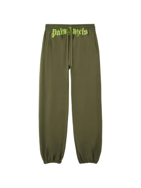 Pantaloni Palm Angels alergare verde