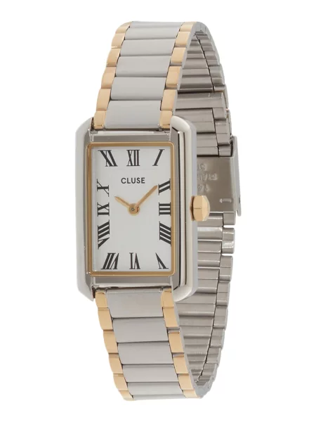 CLUSE Analogové hodinky Belissena zlatá / černá / stříbrná bílá