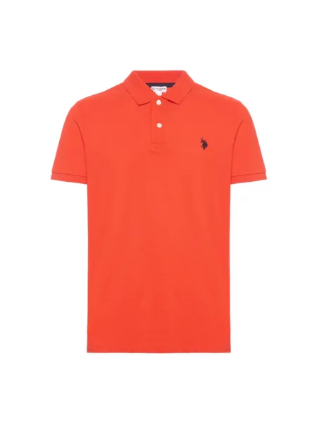 Koszulka polo U.s Polo Assn. pomarańczowa