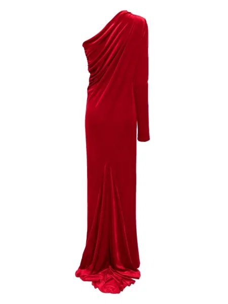 Rochie Alchemy de catifea roșu
