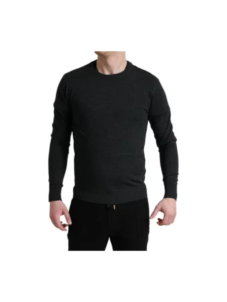 Sweter Dolce And Gabbana wełniany szary
