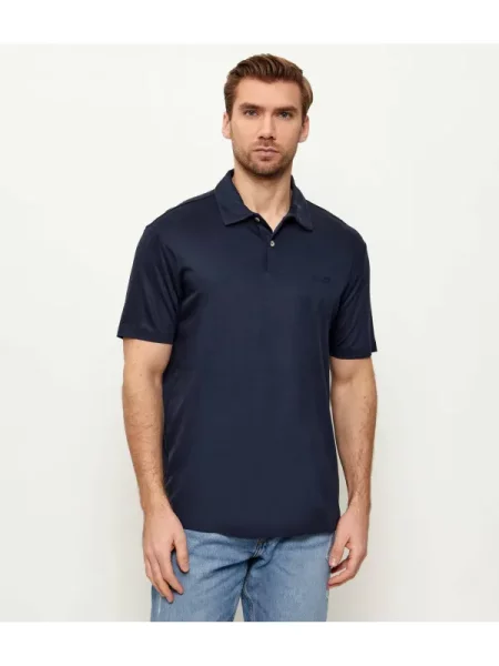 GUESS Polo cu adaos de mătase