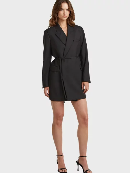 Шерстяное платье G-star Raw черное