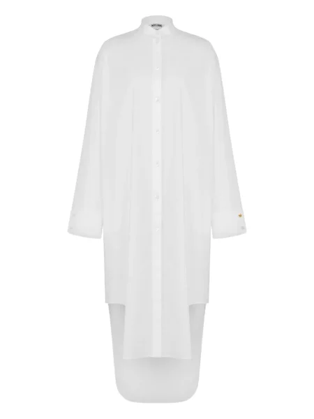 Rochie tip cămașă Moschino de costum alb