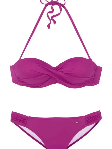 S.Oliver Costum de baie două piese fucsia