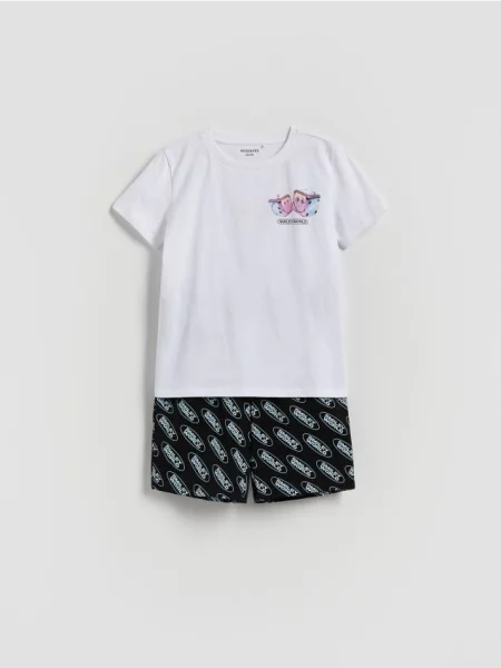 Reserved piżama SmileyWorld® biały