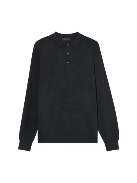 Sweter Brooks Brothers wełniany szary