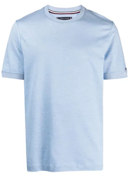 Tricou Tommy Hilfiger cu broderie albastru