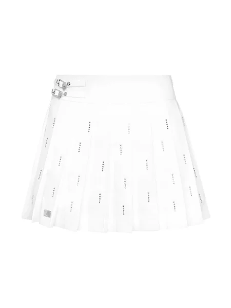 Mały spódnica plisowana Philipp Plein biała