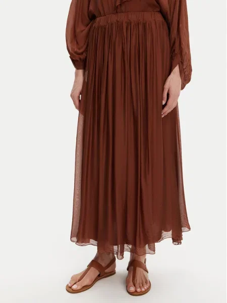 ViCOLO Fustă midi maro