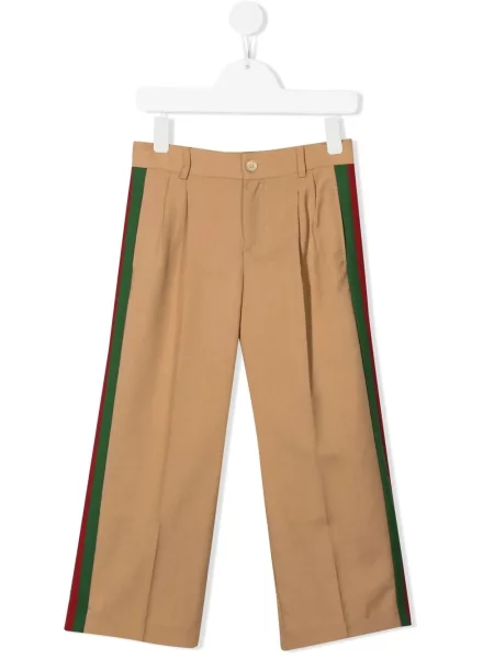 Spodnie dziecięce Gucci brązowe