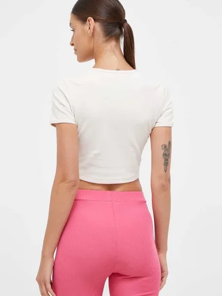 Tričko adidas Originals béžová