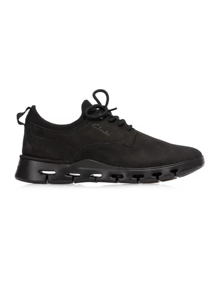 Sneakersy Clarks skórzane czarne