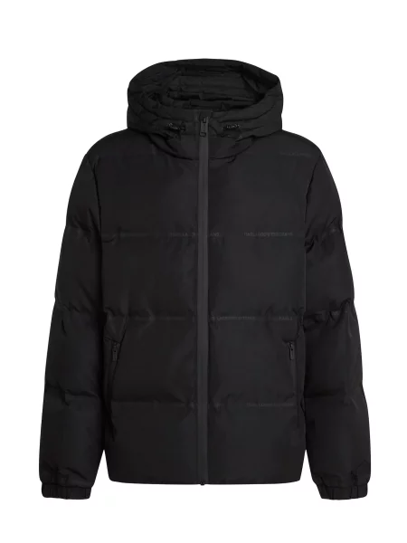 KARL LAGERFELD JEANS Geacă de iarnă gri metalic negru
