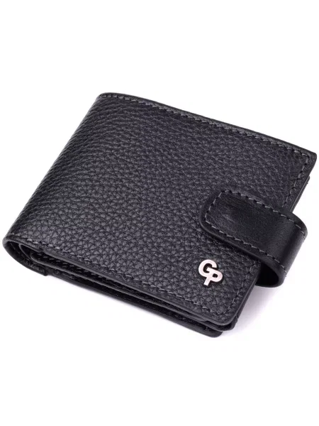 Кожаный кошелек Grande Pelle черный