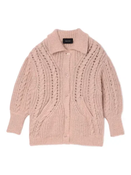 Cardigan Simone Rocha tricotate roz