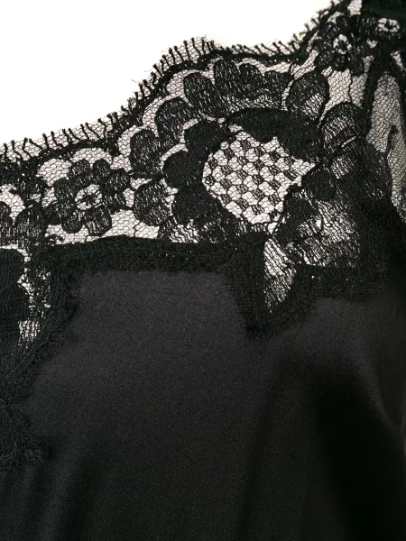 Krajkové oblekové šaty Dolce & Gabbana černé