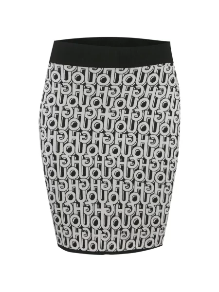 Fusta mini Boss cu autograf negru