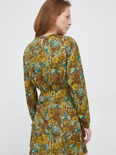 Сукня Sisley mini пряма зелений