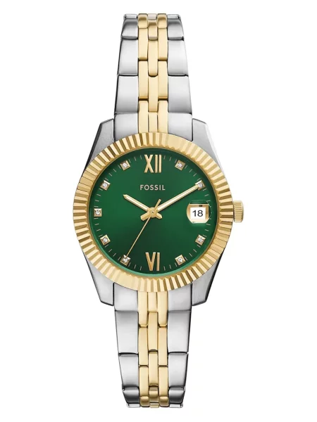 Fossil ceas Bicolor femei argintiu