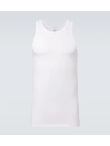 Pijamale Zimmerli din jerseu alb