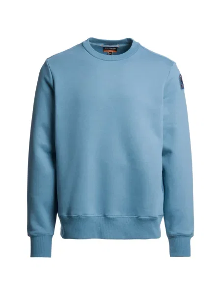 Hanorac crewneck Parajumpers cu decolteu rotund cu autograf albastru