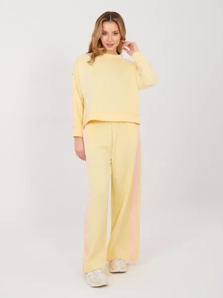 Spodnie dresowe Rue Paris żółte