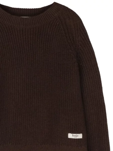 Sweter dziecięcy Baje Studio brązowy