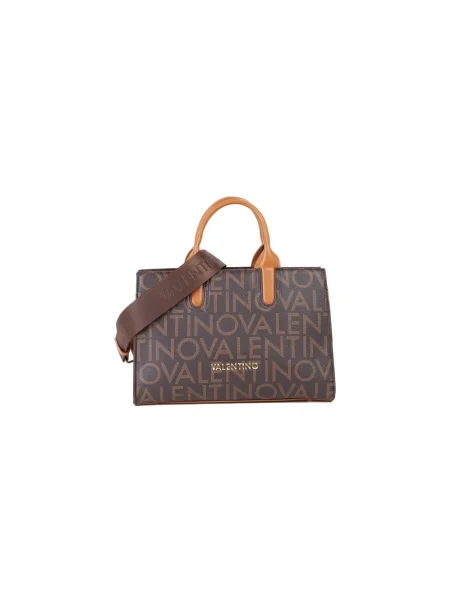 Geantă Valentino Bags cu autograf maro