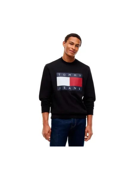Bluza Tommy Jeans z logo czarna