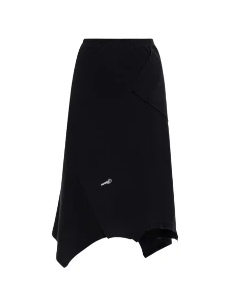 Fustă midi Vetements asimetrică negru