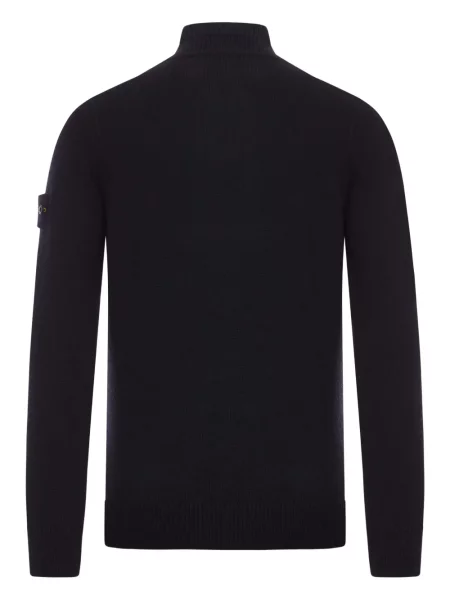 Pulover Stone Island de lână cu strasuri negru