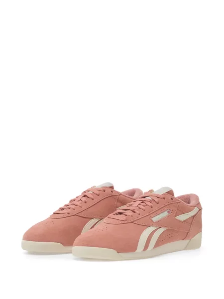 Sneakers Reebok με κορδόνια με δαντέλα ροζ