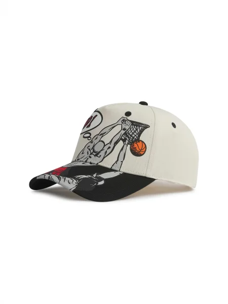 Șapcă OffTthe Rim bej deschis / gri / roșu negru