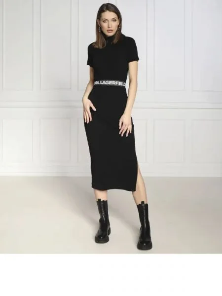 Karl Lagerfeld Rochie sslv negru