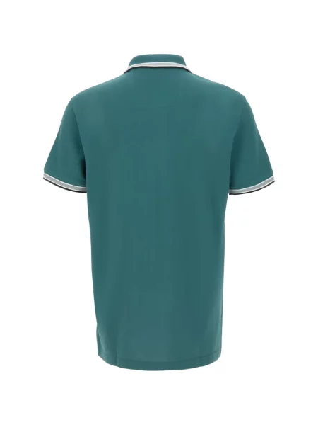 Tricou polo Boss cu dungi verde