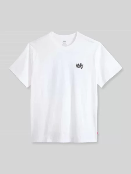 T-shirt o kroju relaxed fit z czystej bawełny Levi's biała