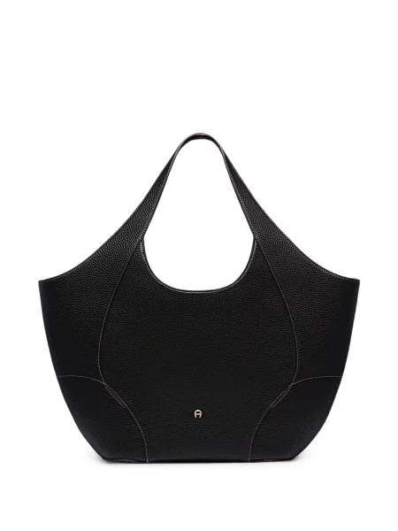 Geantă shopper Aigner din piele negru