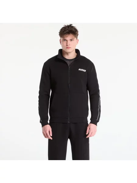 Суитшърт GUESS Mickey Full Zip Sweatshirt Jet Black L черно