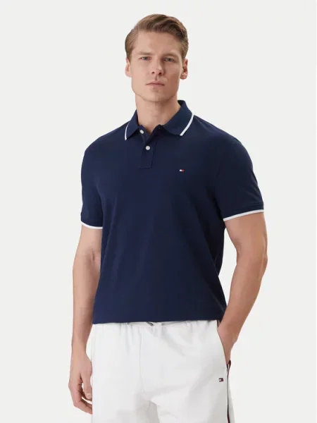 Tommy Hilfiger Polo Pique Granatowy