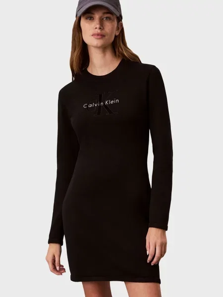 Сукня Calvin Klein з лого чорна