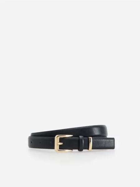 Reserved Curea Din Materiale Combinate negru