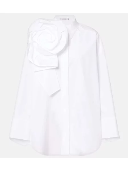 Cămașă Dorothee Schumacher cu model floral din poplin alb