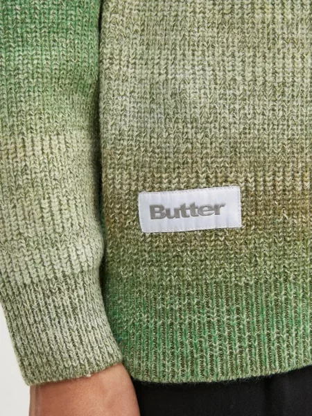 Butter Goods pulóver Beams Knit Sweater zöld