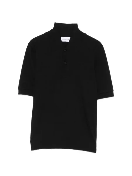 Scurt tricou polo Marie Adam-leenaerdt negru