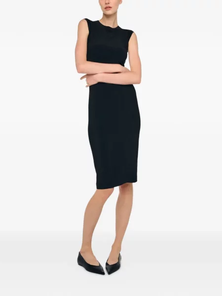 Rochie fără mâneci Norma Kamali fără mâneci de costum negru