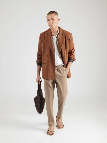 JACK & JONES Chino nohavice JWHACE NICO' béžová
