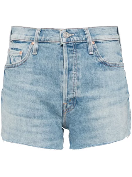 Szorty jeansowe Mother niebieskie